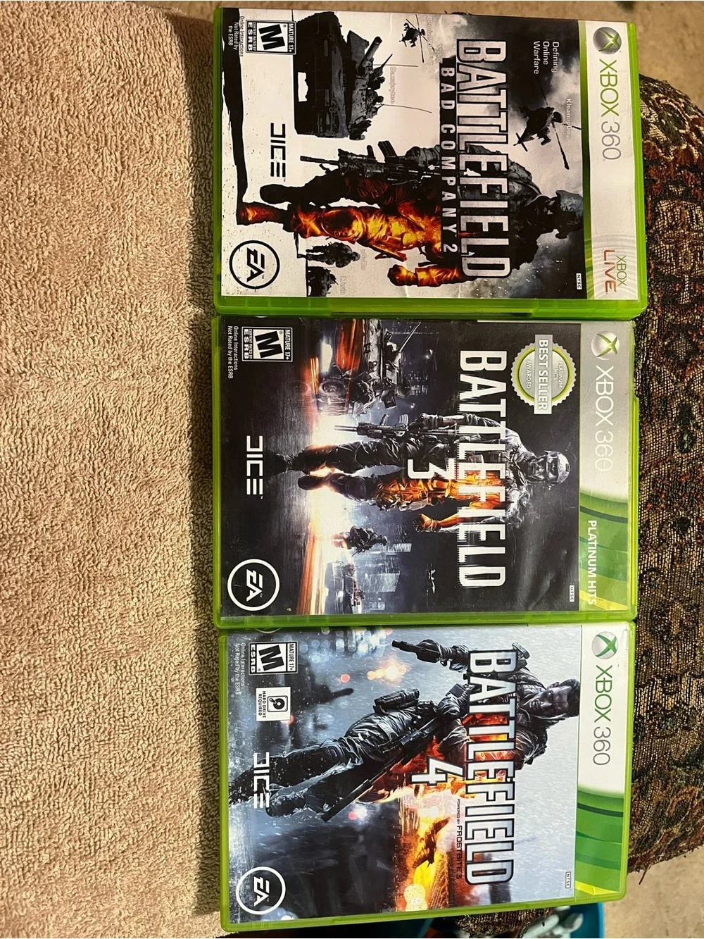 Xbox 360 Battlefield Game Bundle (Green)